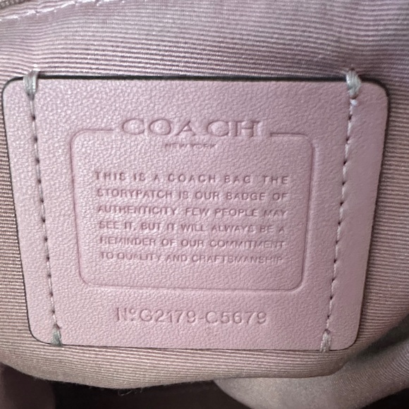 Coach Signature Brown and Pink Backpack - Picture 6 of 12